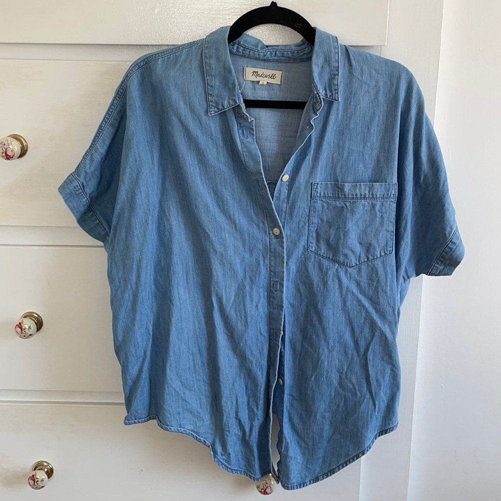 Madewell Denim Short Sleeve Shirt